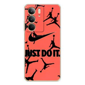 Силиконовый Чехол Nike Air Jordan на С73 4Джи – Just Do It