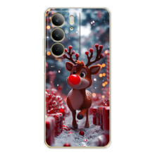 Яскравий чохол для Realme C73 4G з Зимові Оленята – Олень серед подарунків