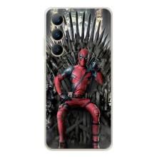 Чехлы Фильмы для Реалми С75 (VPrint) (Дэдпул на троне)