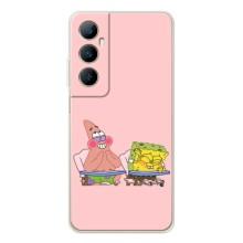 Чехол Губка Боб для Реалми С75 (За партой)