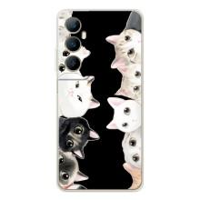 Чохол на Реалмі С75 з Котиками (VPrint) (Погляд котиків)