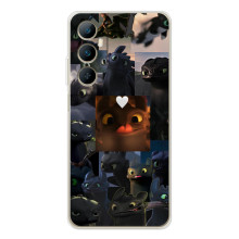 Чехол как приручить дракона на Realme C75 – Дракон коллаж