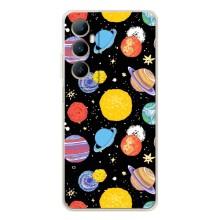 Космические Чехлы для Реалми С75 (VPrint) (Рисованные планеты)