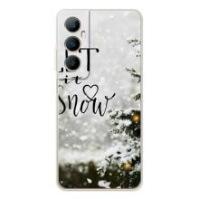 Новогодние, Праздничные Чехлы для Realme C75 - 2024 год (Let it snow)