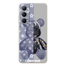 Силиконовый чехол для Realme C75 (Медведь Louis Vuitton)