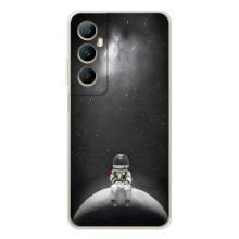 Силіконовый Чохол з принтом "Космонавти" на Realme C75 – Космонавт романтик