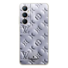Текстурный Чехол Louis Vuitton для Реалми С75 (Белый ЛВ)