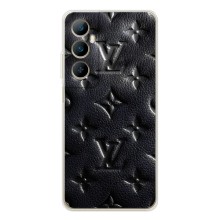 Текстурный Чехол Louis Vuitton для Реалми С75 (Черный ЛВ)