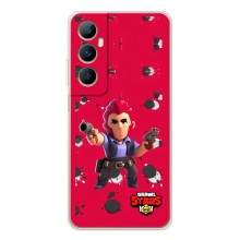 Бампер (ТПУ) з принтом Brawl Stars на Реалмі С76 (Кольт на червоному)