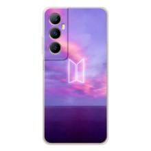 Чехлы BTS для Realme C76 (AlphaPrint) (BTS логотип)