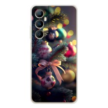 Чехлы на Новый Год Realme C76 (Красивая елочка)