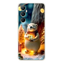 Чехлы на Новый Год Realme C76 (Новогодний ведмеженок)