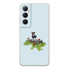 Чехлы с картинкой собаки Патрон для Realme C76 (AlphaPrint) (Сапер Пес)