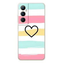 Чехлы с тематикой "Маленькие Сердечки" на Realme C76 (Красивое сердечко)