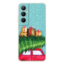 Чехол Новогодняя Елка на Realme C76 (Новогодние подарки)