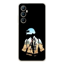 Силиконовый чехол с картинкой "Герой Pubg" на Realme C76 – Пубг мен