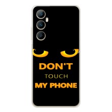 Чехол с Прикольным принтом на Realme C76 – Не трогай мой телефон