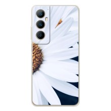 Чехол с ромашками на Realme C76 (Пол ромашки)