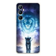 Чехол со Львом для Realme C76 (VPrint) (Маленький лев)