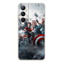 Чехол Супергерои Марвел на Реалми С76 (Команда марвел)