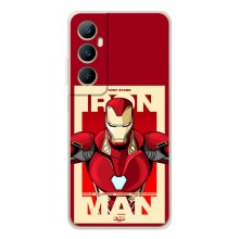 Чехол Супергерой Железный человек на Realme C76 (Iron man)