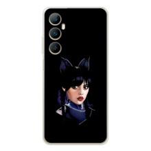 Чехлы Венсдей на Realme C76 Уэнсдей (AlphaPrint) (серьезная Уэнздей)