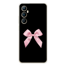 Чехол банты для Realme C76 – Бант на черном
