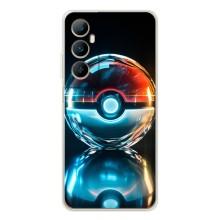 Чехол с Пикачу на Realme C76 – Мяч Пикачу