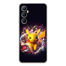 Чехол с Пикачу на Realme C76 – Пикачу с мячом