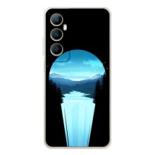 Летний Чехол на Realme C76 (Синий Водопад)