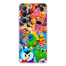 Силиконовый Чехол на Realme C76 с картинкой Brawl Stars