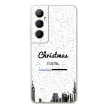 Рождественские, Праздничные Чехлы для Реалми С76 (Рождество загружается)