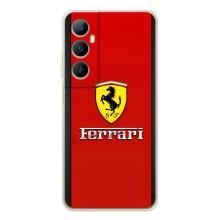 Силиконовый бампер с картинкой машины на Realme C76 – Ferrari Logo
