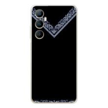 Силиконовый Чехол на Realme C76 – Воротник вышиванки
