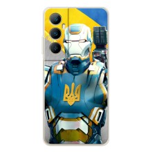 Силиконовый Чехол на Realme C76 (Я-Украина) (Украинский робокоп)