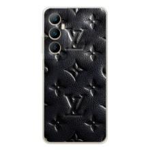 Текстурный Чехол Louis Vuitton для Реалми С76 – Черный ЛВ