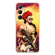 ЗСУ Чехлы (TPU) для Realme C76 (Женщина солдат)