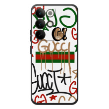 Бренднові Чохли для RealMe C85 Pro - (PREMIUMPrint) (Стиль GUUCI)