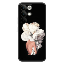 Чехлы (ART) Цветы на RealMe C85 Pro (VPrint) – Білі квіти