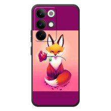 Чохли з картинкою Лисичка для RealMe C85 Pro (VPrint) – Лиса з трояндою