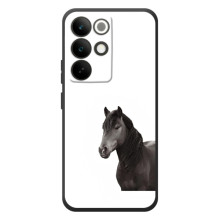 Чехлы с Лошадью дляRealMe C85 Pro (VPrint) – Черный Конь