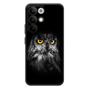 Чехлы с принтом СОВЫ для RealMe C85 Pro – Сова на чёрном