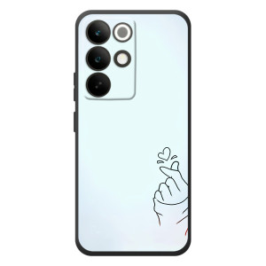 Чехлы (Знак сердечка) на RealMe C85 Pro – Сердце на голубом