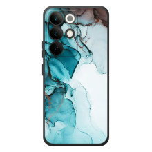 Чехол для Реалми С85 Про - с принтом (Дизайнерские) (AlphaPrint) (Бирюзовый мрамор)