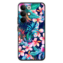 Чехол для Реалми С85 Про - с принтом (Дизайнерские) (AlphaPrint) (Красочные цветы)