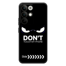 Чехол для Реалми С85 Про - (AlphaPrint) с печатью (ТОП продаж) – Не трогай телефон