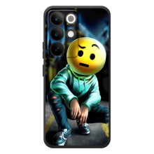 Чехол для Реалми С85 Про - (AlphaPrint) с печатью (ТОП продаж) – Парень смайл