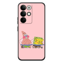 Чехол Губка Боб для Реалми С85 Про (За партой)