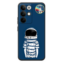 Чехол NASA для RealMe C85 Pro (AlphaPrint) – Мальчик в шлеме