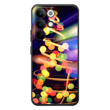 Чехол Новогодняя Елка на RealMe C85 Pro (Гирлянды)